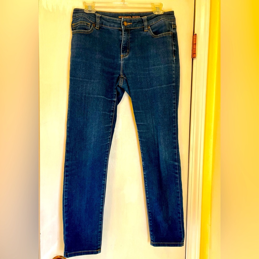 Michael Kors Skinny 5 pocket denim blue Jeans Size 4 cropped ankle length